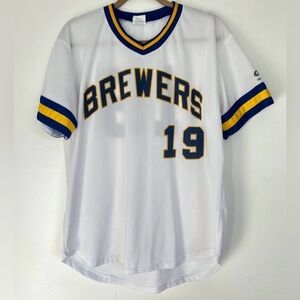 Men’s XL Milwaukee Brewers #19 VINTAGE Robin Yount 1974 Home Baseball Jersey HOF